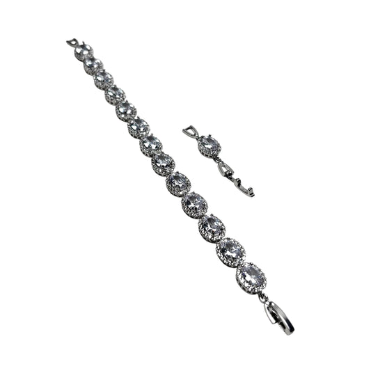 Oval Crystal Bracelet